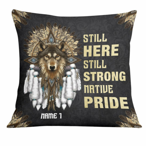 Personalized Proud Native American Pillow