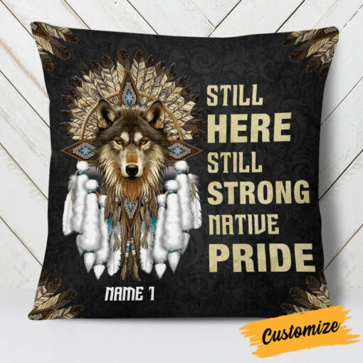 Personalized Proud Native American Pillow