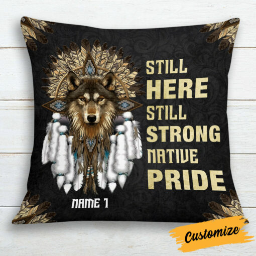 Personalized Proud Native American Pillow