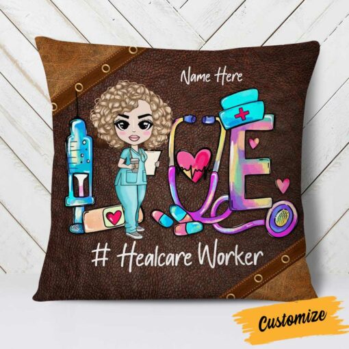 Personalized Proud Nurse Love Pillow