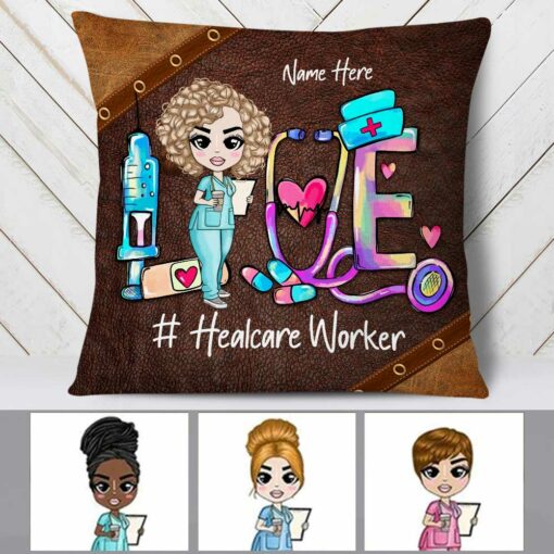 Personalized Proud Nurse Love Pillow