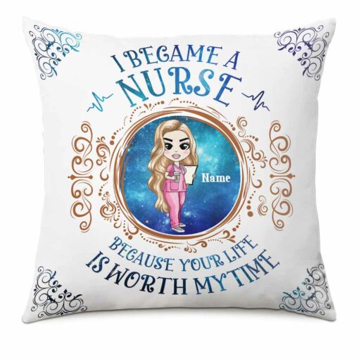 Personalized Proud Nurse Pillow