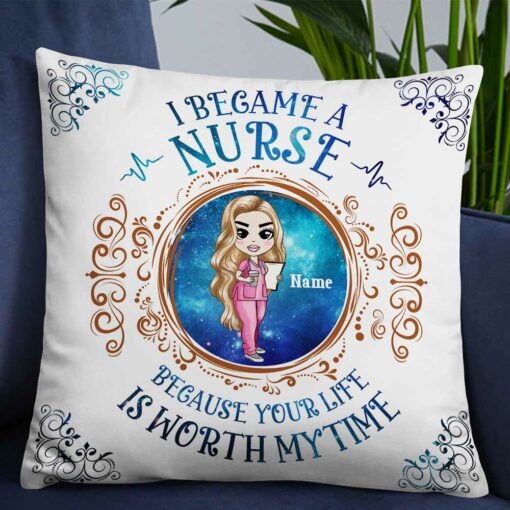 Personalized Proud Nurse Pillow