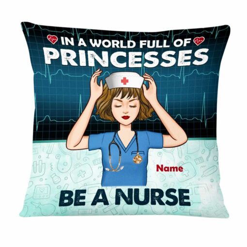 Personalized Proud Nurse Princess Pillow