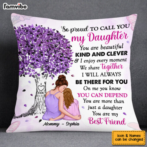 Personalized Proud Of My Daughter Pillow