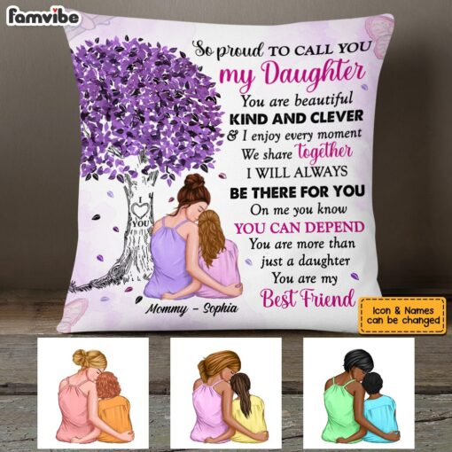 Personalized Proud Of My Daughter Pillow