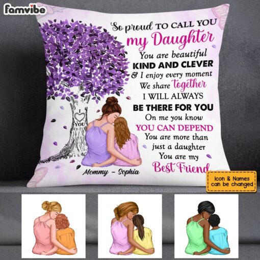 Personalized Proud Of My Daughter Pillow