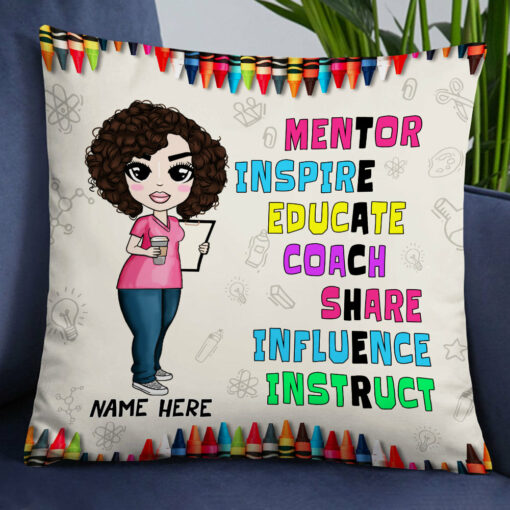 Personalized Proud Teacher Pillow