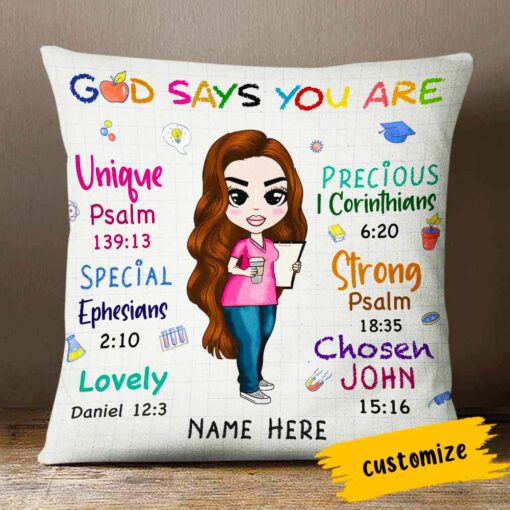 Personalized Proud Teacher You Are Pillow