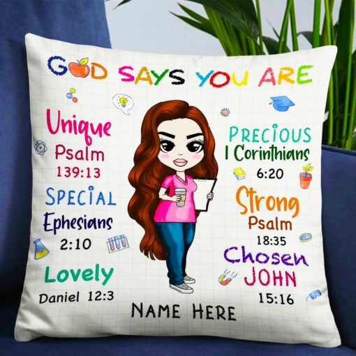 Personalized Proud Teacher You Are Pillow