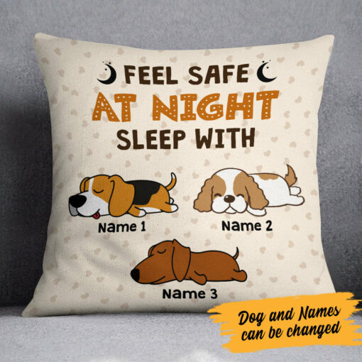 Personalized Sleep With My Dog Pillow