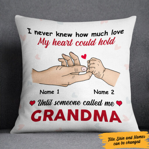 Personalized Someone Called Me Mom Grandma Pillow