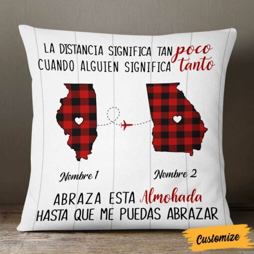 Personalized Someone Means So Much Long Distance Spanish Pillow