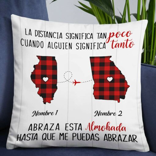 Personalized Someone Means So Much Long Distance Spanish Pillow