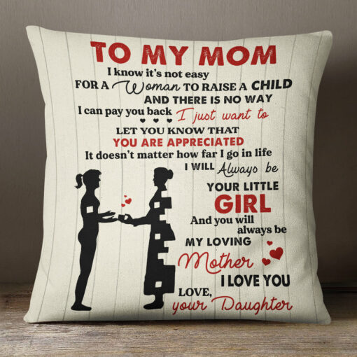 Personalized Son & Daughter To Mom Pillow