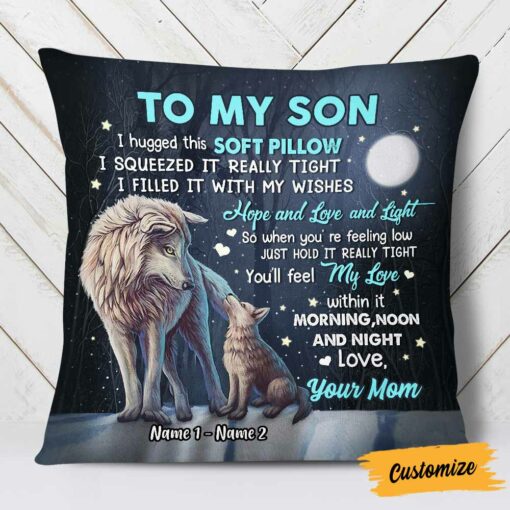 Personalized Son Hug This Pillow