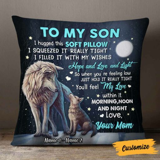 Personalized Son Hug This Pillow