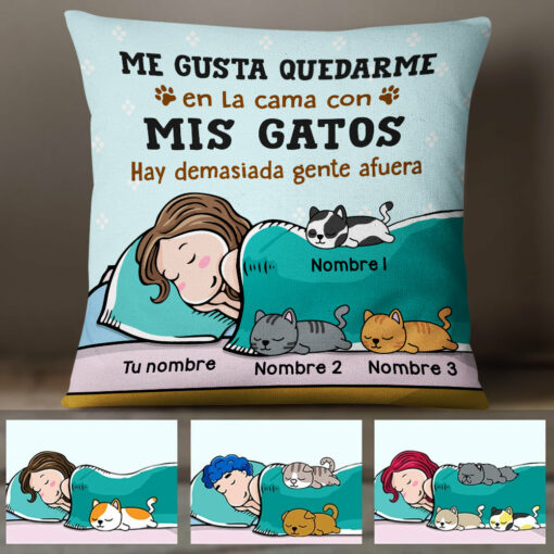 Personalized Spanish Cat Gato Pillow