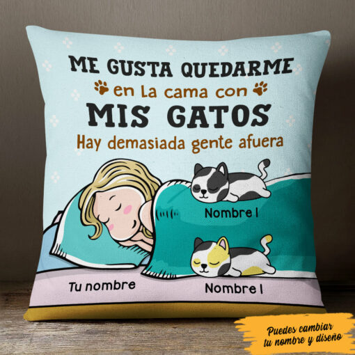 Personalized Spanish Cat Gato Pillow