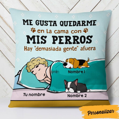 Personalized Spanish Dog Espa�ol Perros Pillow