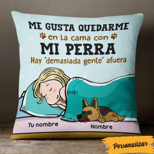 Personalized Spanish Dog Espa�ol Perros Pillow