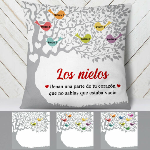 Personalized Spanish Mam� Abuela Family Tree Mom Grandma Pillow