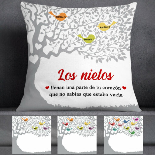 Personalized Spanish Mam� Abuela Family Tree Mom Grandma Pillow