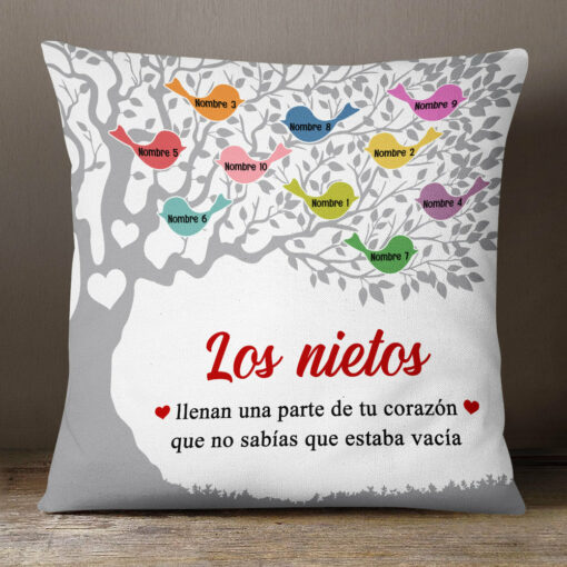 Personalized Spanish Mam� Abuela Family Tree Mom Grandma Pillow