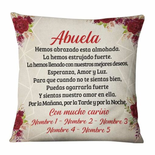 Personalized Spanish Mam� Abuela Gift For Mom Grandma Pillow