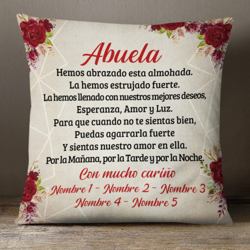 Personalized Spanish Mam� Abuela Gift For Mom Grandma Pillow