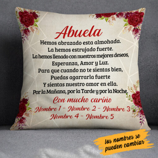 Personalized Spanish Mam� Abuela Gift For Mom Grandma Pillow