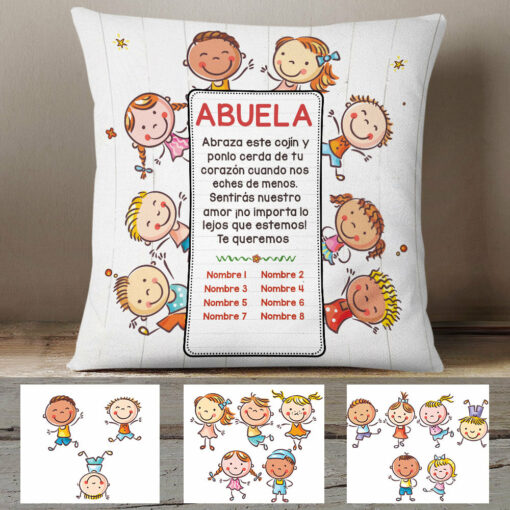 Personalized Spanish Mam� Abuela Note For Mom Grandma Pillow