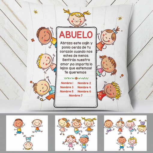 Personalized Spanish Mam� Abuela Note For Mom Grandma Pillow