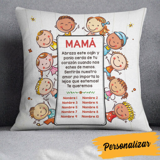 Personalized Spanish Mam� Abuela Note For Mom Grandma Pillow