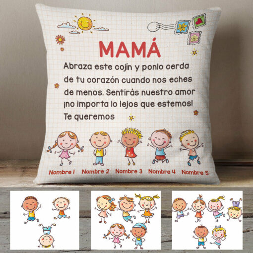 Personalized Spanish Mam� Abuela Tarjeta Postal Mom Grandma Pillow