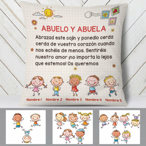 Personalized Spanish Mam� Abuela Tarjeta Postal Mom Grandma Pillow