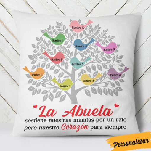 Personalized Spanish Mam� Abuela Tree Mom Grandma Pillow