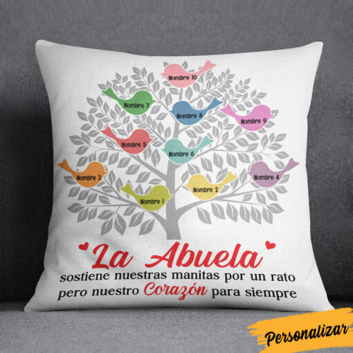 Personalized Spanish Mam� Abuela Tree Mom Grandma Pillow