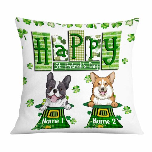 Personalized St Patrick’s Day Dog Pillow