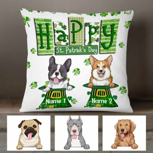 Personalized St Patrick’s Day Dog Pillow