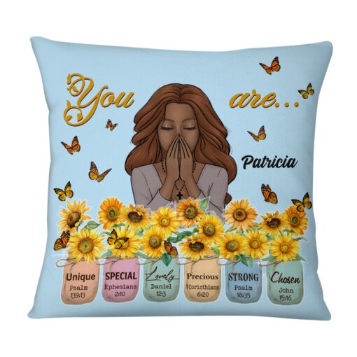 Personalized Sunflower You Are Pillow