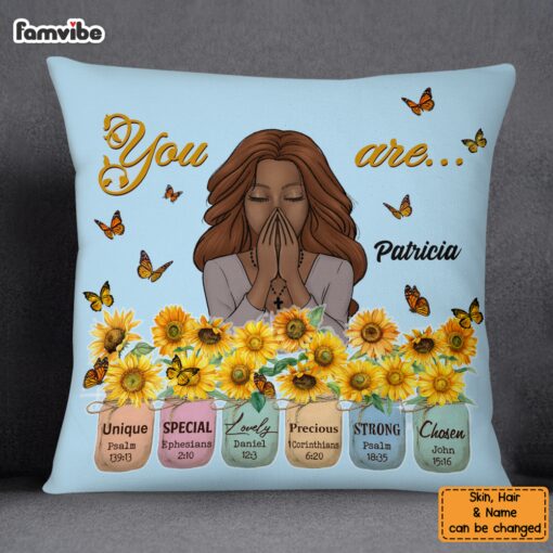 Personalized Sunflower You Are Pillow