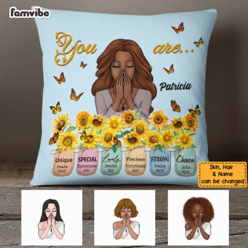 Personalized Sunflower You Are Pillow