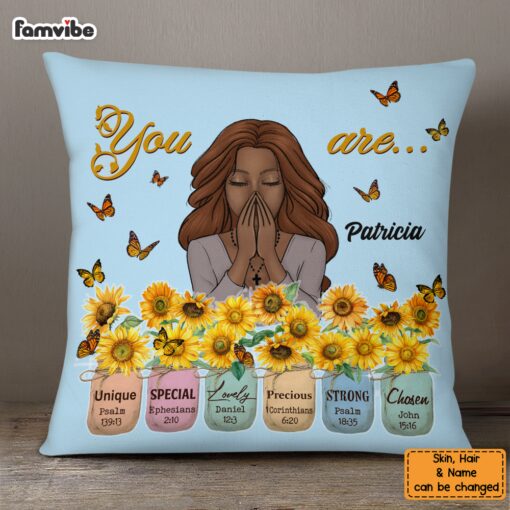 Personalized Sunflower You Are Pillow