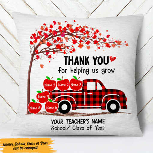 Personalized Teacher Pillow