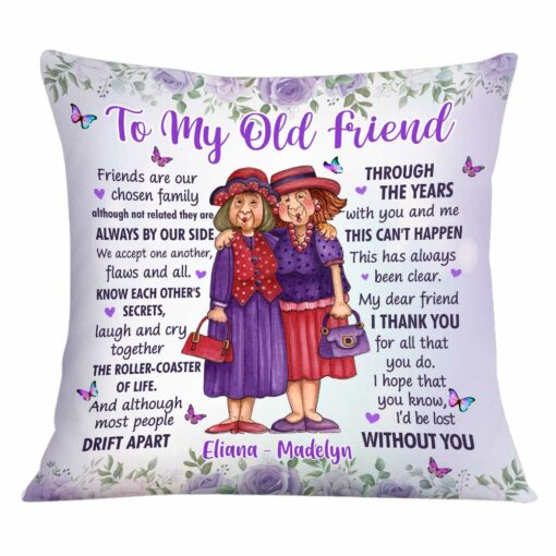 Personalized Thank You For All To My Friend Purple Pillow