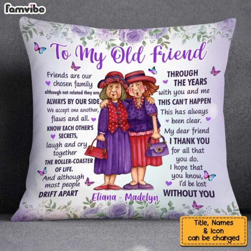 Personalized Thank You For All To My Friend Purple Pillow