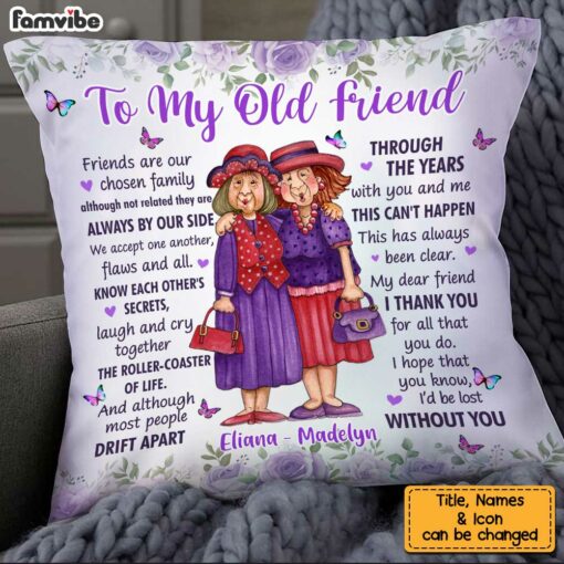 Personalized Thank You For All To My Friend Purple Pillow