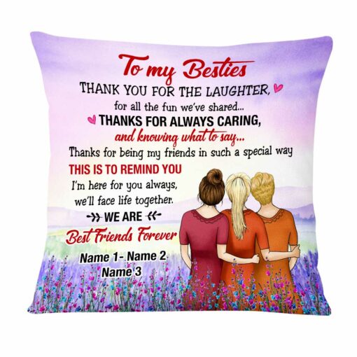 Personalized Thank You My Friends Pillow