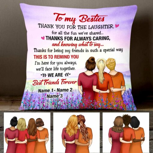 Personalized Thank You My Friends Pillow